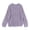 Purple, variant on Pajama Top for Women Knit Sweater Oversized Round-Neck Long Sleeve Solid Pajama Top Pullover Knitted Sweater Homewear