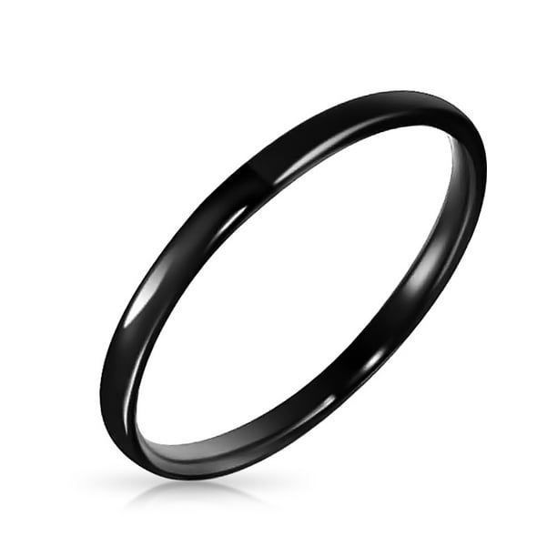 Domed Black Titanium Ring Men S And Women S 6mm Wide Wedding Band Black Titanium Ring Black Wedding Band Black Rings