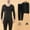 Black, variant on Mens Constant Temperature Seamless Autumn Winter Thermal Underwear Set Clothes Trousers