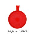 thumbnail image 4 of stanreset 100pcs Base Pendentif Plateau Rond Blanc Auto-Assemblage Découvertes Artisanat Collier Pendentifs Accessoire Mode Coloré Rouge, 4 of 8