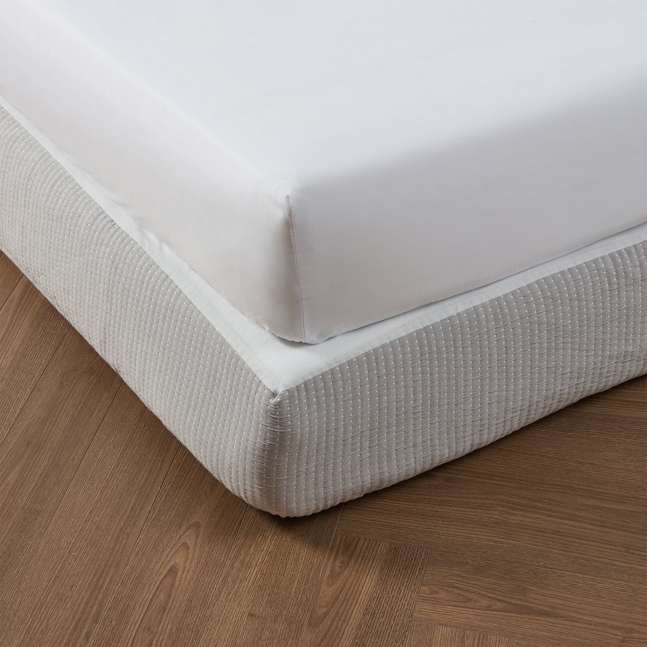 Better Homes & Gardens Matelassé Box Spring Cover, Gray, Queen