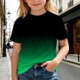 thumbnail image 6 of RMGVDSD Boys Summer Tops Gradient Color T Shirts For Kids Short Sleeve Crewneck Tees Graphic T-Shirts School Fashion Tshirts 6-7 Years, 6 of 6