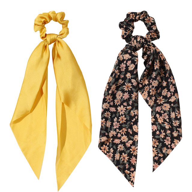 Gomas para el cabello para mujer, coleteros elásticos de tela, coleteros, accesorios para el cabello, 2 unidades
