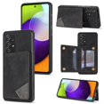 thumbnail image 1 of SaniMore for Samsung Galaxy A53 5G 6.5" PU Leather Case RFID Blocking, Back Magnetic Button Flip Wallet Cover Built-in Card Slot & Multi-Angle Kickstand Ultra-Thin Full Body Protective Shell, Black, 1 of 7
