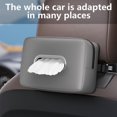 thumbnail image 4 of Leather Car Tissue Holder General Center Consoles Napkin Box Elegant Vehicle Tissue Dispenser Convenient for Auto, 4 of 4