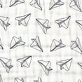 thumbnail image 4 of Hudson Baby Infant Boy Muslin Cotton Sleeveless Wearable Sleeping Bag, Sack, Blanket, Paper Airplane, 0-6 Months, 4 of 4