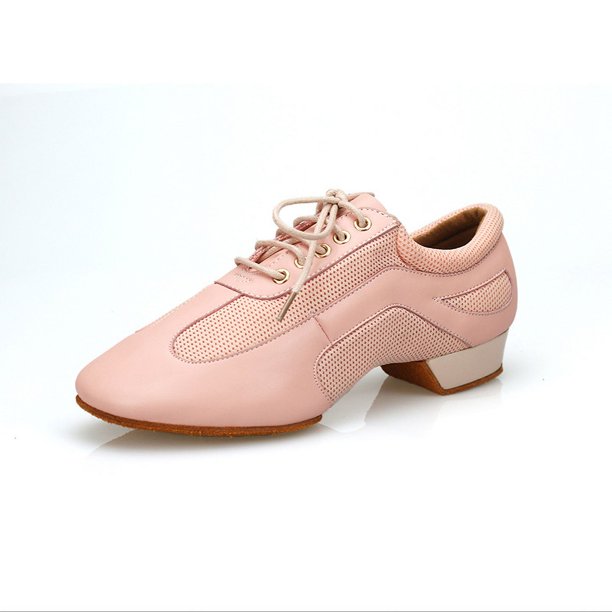Zapatos de baile para mujer, zapatos de baile de Salsa latina rosa, suela suave, zapatos profesionales de Jazz Tango para bailar, zapatillas de interior para salón de baile