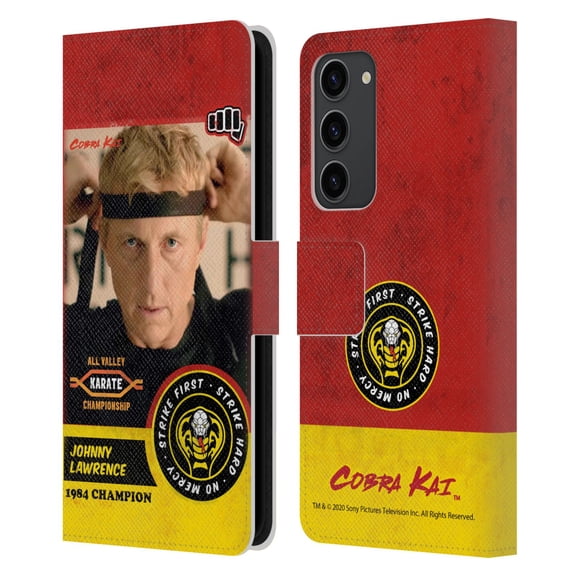 Head Case Designs Officially Licensed Cobra Kai Graphics 2 Johnny Lawrence Karate Leather Book Wallet Case Cover Compatible with Samsung Galaxy S23  5G