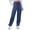 Navy, variant on XINXIAOO Pants for Women Pants for Women Casual Trousers for Women Lightweight Pants Women Wide Legged Pants with Pockets Women Summer Pants