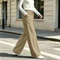 thumbnail image 6 of Njagoc3 Linen Pants Women | Drawstring Waist Relaxed Trousers with Large Front Pockets | Loose Fit for Fall Casual Daily Wear & Travel Activities，Khaki，L, 6 of 6