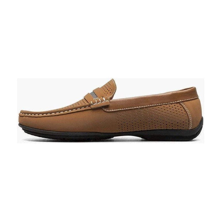Stacy Adams Corby Saddle Slip On Walking Shoes Tan 25513-240  display picture 1