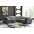 thumbnail image 2 of GREY Velvet Cloud 5C Modular Down Filled Reversible Sectional Soflex Modern, 2 of 5