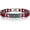 Red, variant on Mens Motorcycle Bike Link Chain Lord's Prayer English Christian Cross Bracelet Size 8 Inch or Size 9 Inch (Blue, 8 Inch)