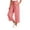 Red, variant on Asgosdo Women Pants Drawstring High Waisted Grid Straight Leg Loose Fit Soft Breathable Capris Pants with Pockets