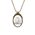 thumbnail image 1 of China City Landmark rascacielos * wordcloud Collar Retro Elíptico Colgante Achinado Unbranded M, 1 of 3