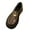 Brown, variant on Lovskoo 2024 Women's Dress Leather Shoes Round Toe Small Flat Heel Collision Ladies Single Shoes Water Proof Black