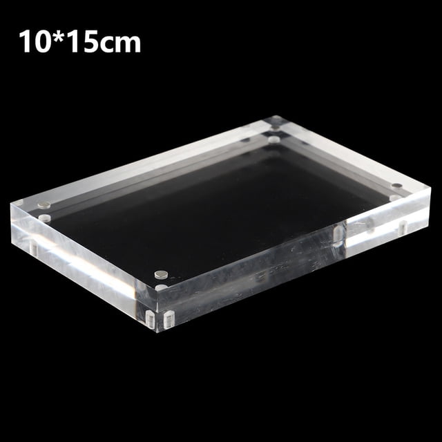 MYG Cadre Photo en Acrylique Transparent Support d'Affichage Magnétique pour Affiche Épais 8+8 mm