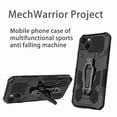thumbnail image 4 of Dteck Case for Apple iPhone 14 Pro Max Dual-Layer TPU+PC Shockproof Heavy Armor with Belt Clip Anti-Drop Shock Absorption Cover with Metal Back Clip, Black, 4 of 8