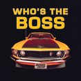 thumbnail image 3 of Tee Hunt Who's The Boss? T-Shirt Ford Mustang Boss 302 Classic Muscle Car Mens Shirt, 3 of 5