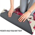 thumbnail image 3 of Pioneer Flower Floral Print Pattern Hot Yoga Mat Towel Non Slip for Hot Yoga - Quick-Drying Yoga Mat Cover with 4 Corner Pockets with Travel Bag - Hot Yoga Towel Non Slip 70"x26", 3 of 6