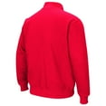 thumbnail image 3 of Men's Colosseum Red NC State Wolfpack Tortugas Quarter-Zip Sweatshirt, 3 of 3