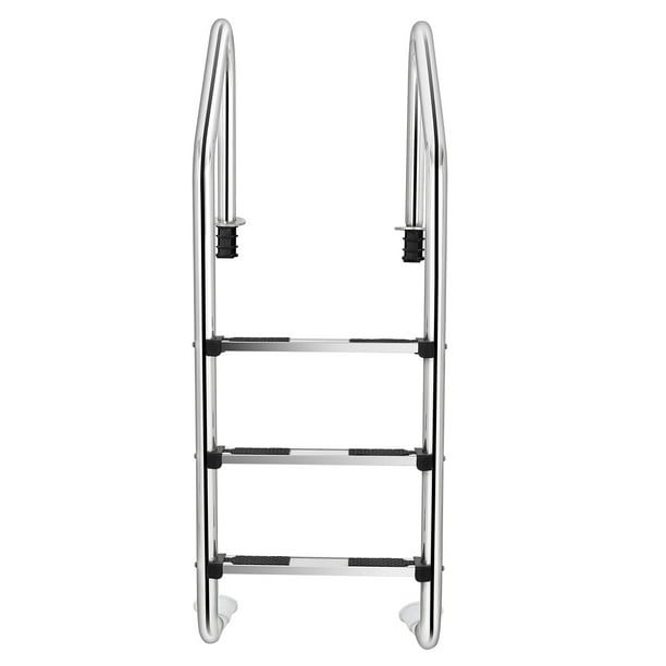 Costway Stainless Steel Swimming Pool Ladder In Ground 3 Step w Anti Slip Step