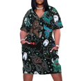 thumbnail image 1 of Vestido negro de bolsillo suelto Cryptids Night, vestido de fiesta de lujo para mujer, vestido elegante de lujo para mujer, vestidos largos para mujer, 1 of 7