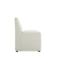 thumbnail image 6 of Manhattan Comfort Anna 19.69" Faux Leather Armless Dining Chair in Stone (2 Pc), 6 of 10
