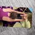 thumbnail image 5 of Grape Yoga Towel with Storage Bag, 72.8"x26.8" - Suitable for Yoga, Pilates, Fitness, Gym Towels, 5 of 6