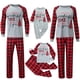 thumbnail image 3 of Pijamas familiares a juego de Navidad de la época más maravillosa, conjunto de pijamas a cuadros de talla grande, 3 of 4