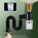 thumbnail image 1 of Aparatos de cocina, Accesorios de cocina, Utensilios de cocina, Kit de desagüe para lavabo, Tubo de expansión para lavabo, Tubo de extensión para lavabo, Tubo sifón para bajante de lavabo, 1 of 8