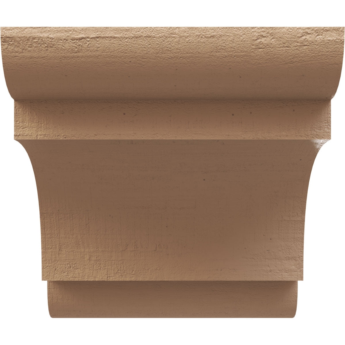 8"W x 8"D x 8"H Wide New Brighton Rough Cedar Woodgrain TimberThane Corbel, Primed Tan