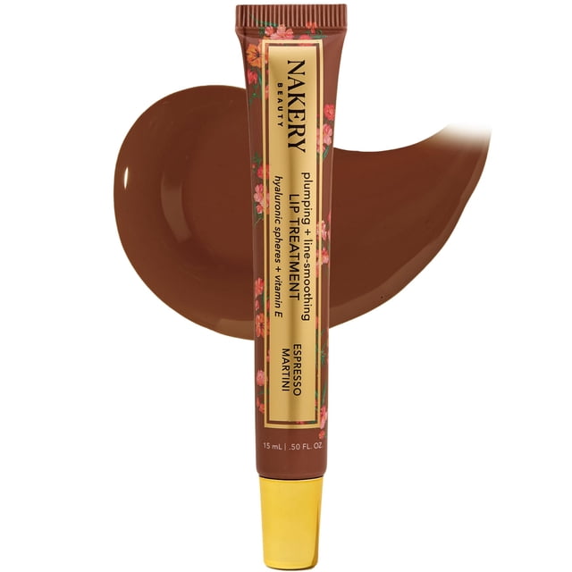 Nakery Tratamiento de labios voluminizador para labios secos y agrietados - Línea suavizante de labios para mujeres con suero de ácido hialurónico para labios - Brillo de labios no pegajoso para labio