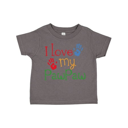 

Inktastic PawPaw Grandkids Handprints Gift Toddler Boy or Toddler Girl T-Shirt