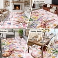 thumbnail image 6 of Pink Easter Area Rugs Collection 6'x9', Spring Watercolor Tulip Flower Plant Plaid Non Slip Indoor Rectangle Throw Runner Rug Floor Mat Carpet for Living Room Dining Table Bedroom Nursery, 6 of 9