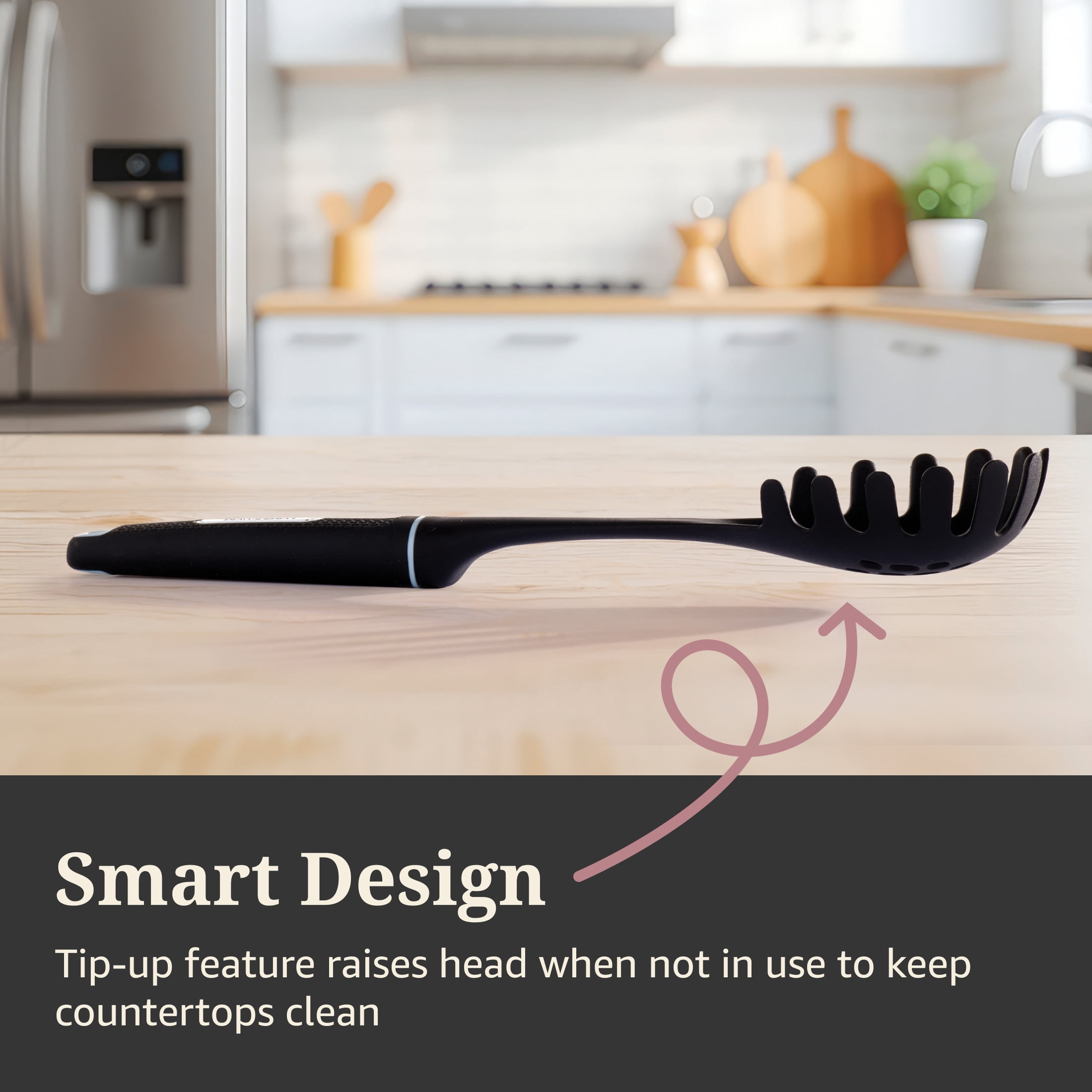 Farberware Soft Grips Nylon Kitchen Pasta Server Black