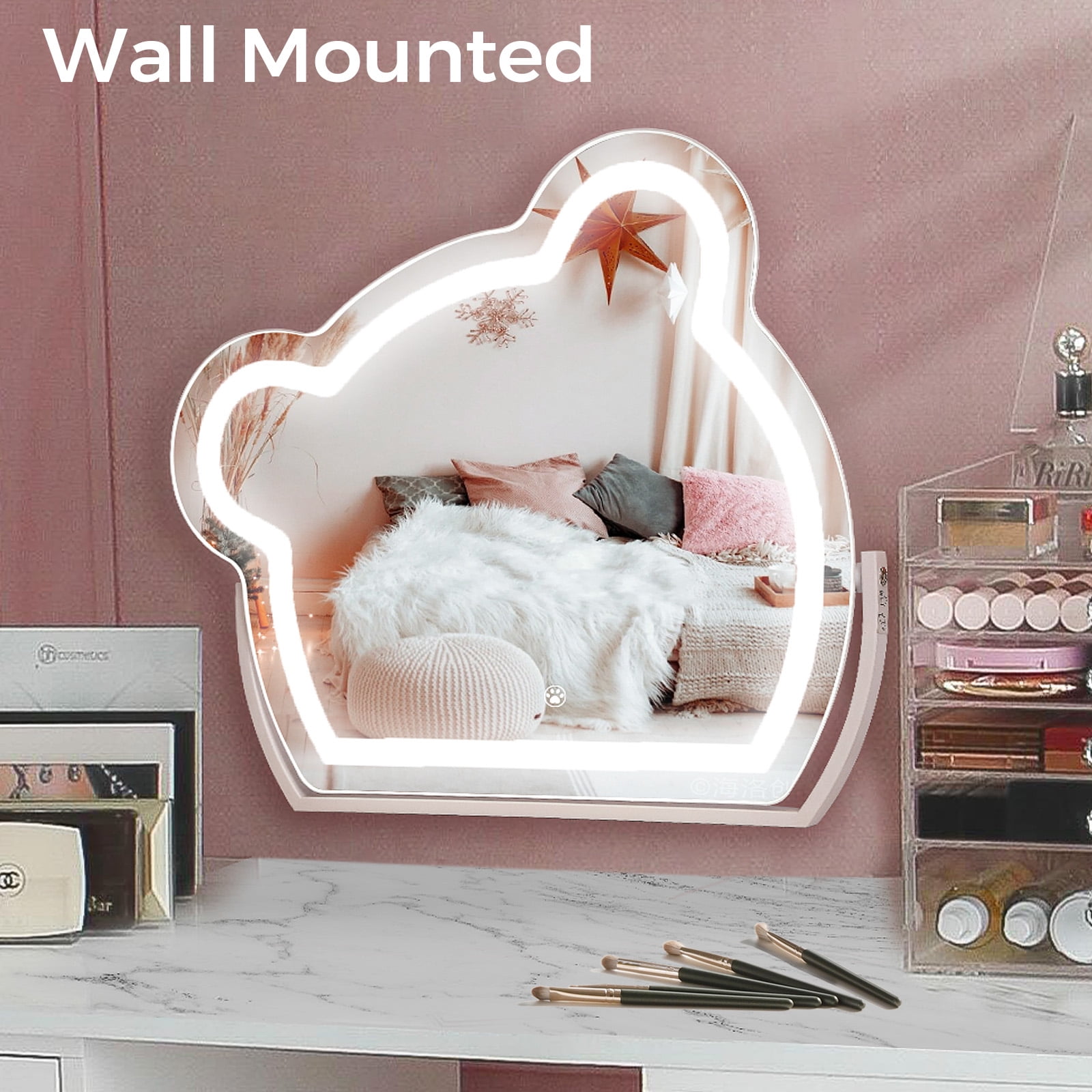 芸能人 愛用の通販 15''x15'' Fenchilin Vanity Lights with Mirror Makeup ヘアアクセサリー