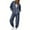 Dark Blue, variant on ShiShine Womens Sweatsuits 2 Piece Set Tracksuit 2025 Trendy Fall Long Sleeve Zip Up Sweatshirt and Sweatpants Jogger Sweatsuit
