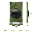 thumbnail image 3 of Dteck Case For Amazon Kindle Fire HD10 2017/2018/2019 Released, Shockproof Armor Heavy Duty Protective Cover Kickstand Palmstrap Rubber Hard Case (without Screen Protector)10.1 inches,Armygreen, 3 of 6
