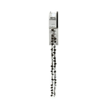 Blue Moon Beads Silver Alloy Heart Bead Strand, 15 inches, 2 Pieces