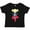 AB-Black, variant on Superhero Girl, Cute Girl, Blonde Hair, Red Cape Girls Toddler T-Shirt