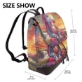 thumbnail image 2 of Balery Meditating Cute Horse Mochila de Cuero para Mujeres, Gran Capacidad, Bolsa de Viaje Multifuncional, Mochila de Cuero y Bolsa de Hombro para Mujeres, 2 of 4