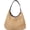 Black, variant on Women's Straw Bucket Tote Bag Summer Woven Hobo Bag Handmade Mesh Beach Rattan Shoulder Bag Vacation Handbag