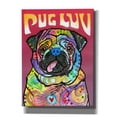 thumbnail image 1 of Epic Graffiti 'Pug Luv' by Dean Russo, Giclee Canvas Wall Art, 12"x16", 1 of 8