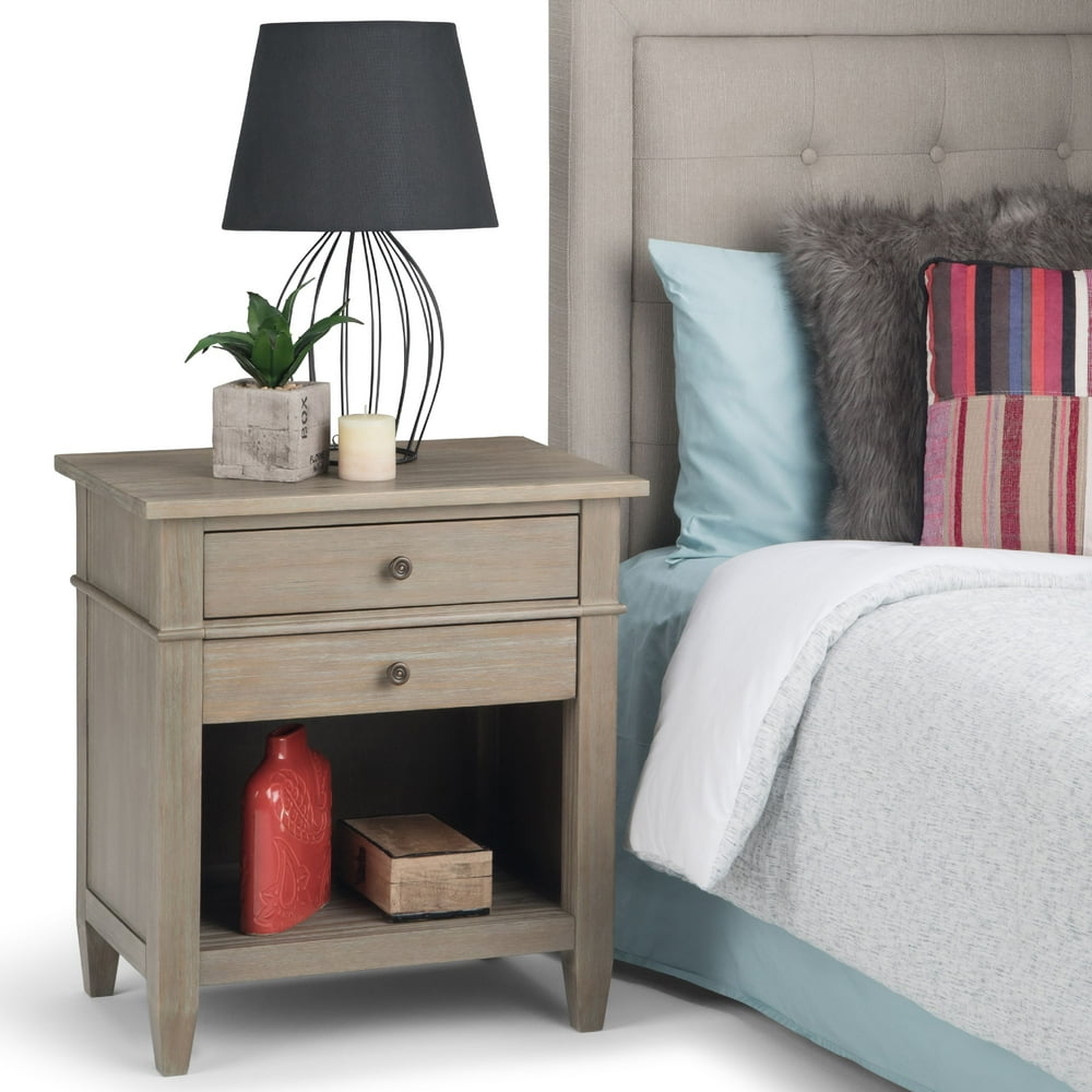 Simpli Home Carlton Bedside Table