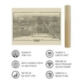 thumbnail image 4 of HISTORIX 1916 Chicago Illinois Map Vintage Poster Wall Art Print, 18 x 24 Inch, 4 of 8