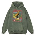 thumbnail image 4 of Sudadera con capucha retro desgastada con diseño de dinosaurio que roba al bebé para hombre, sudadera holgada informal de gran tamaño, sudadera con capucha 100 % algodón, 4 of 4