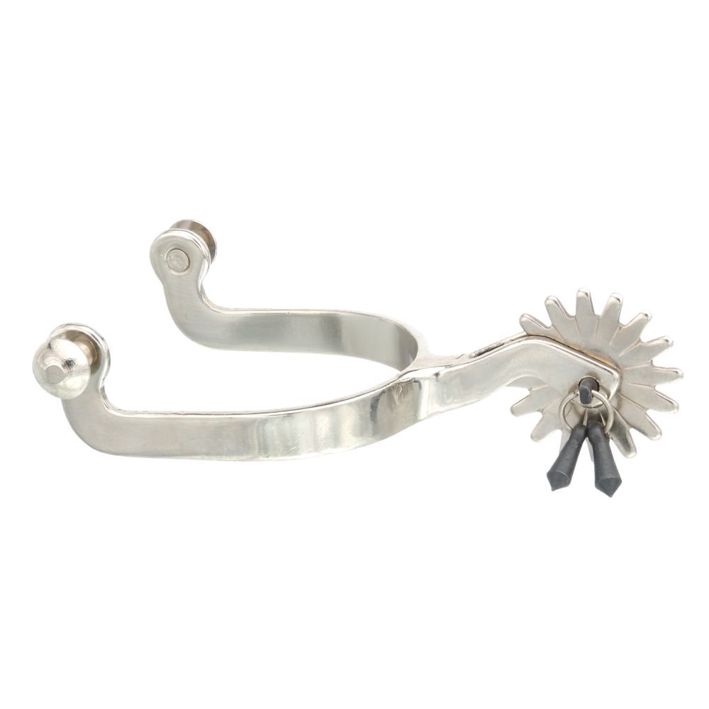 Kelly Silver Star Jingle Bob Spurs - Chrome Plated