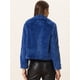 thumbnail image 4 of Abrigo de piel sintética Allegra K Azul Real talla S, 4 of 6