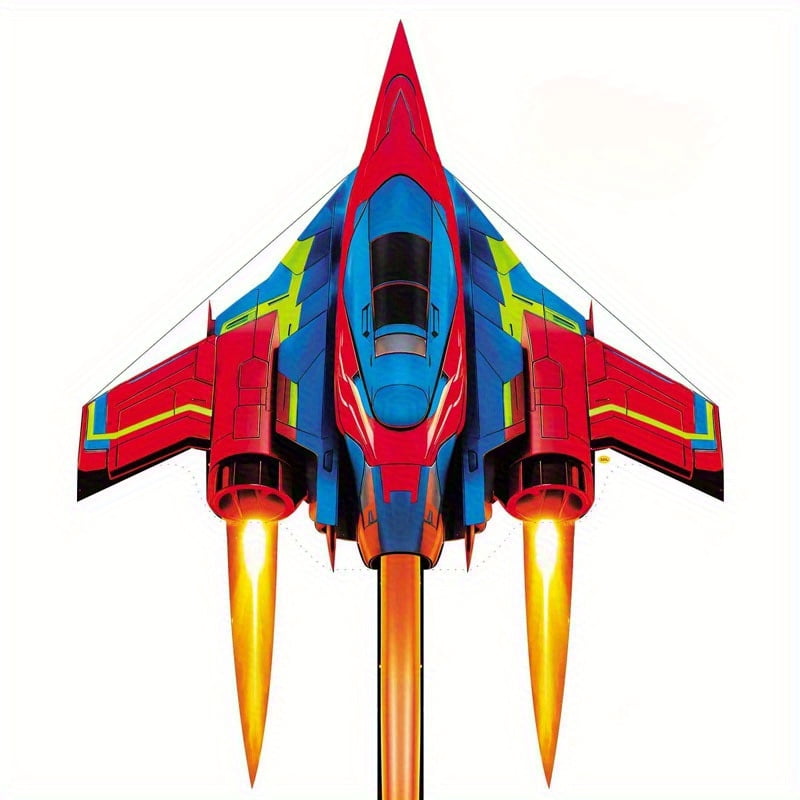Adult Fighter Airplane Bomber 3D Kite Multicolor Design Perfect For Outdoor Beach Park Entertainment